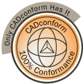CADconform watermark/seal