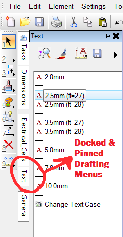 Docking panels